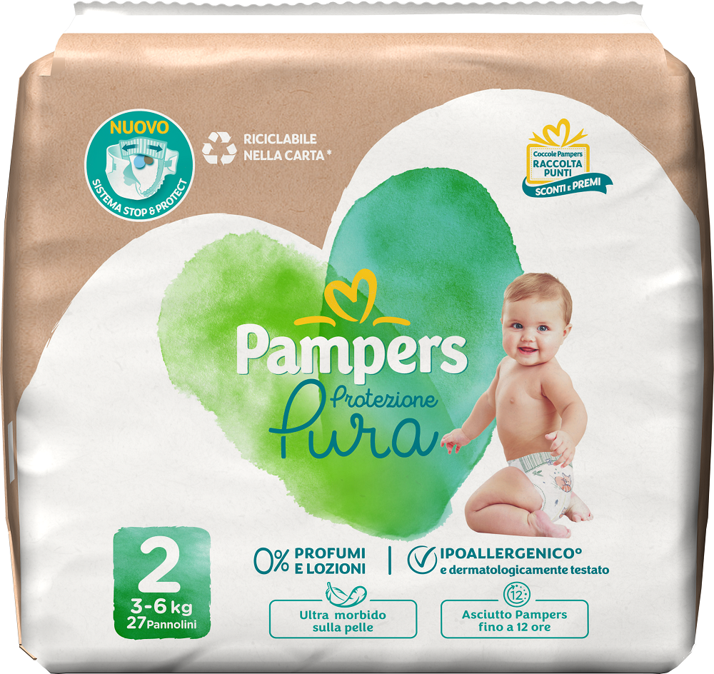TAGLIA 2: PANNOLINI ECOLOGICI 3/6 KG
