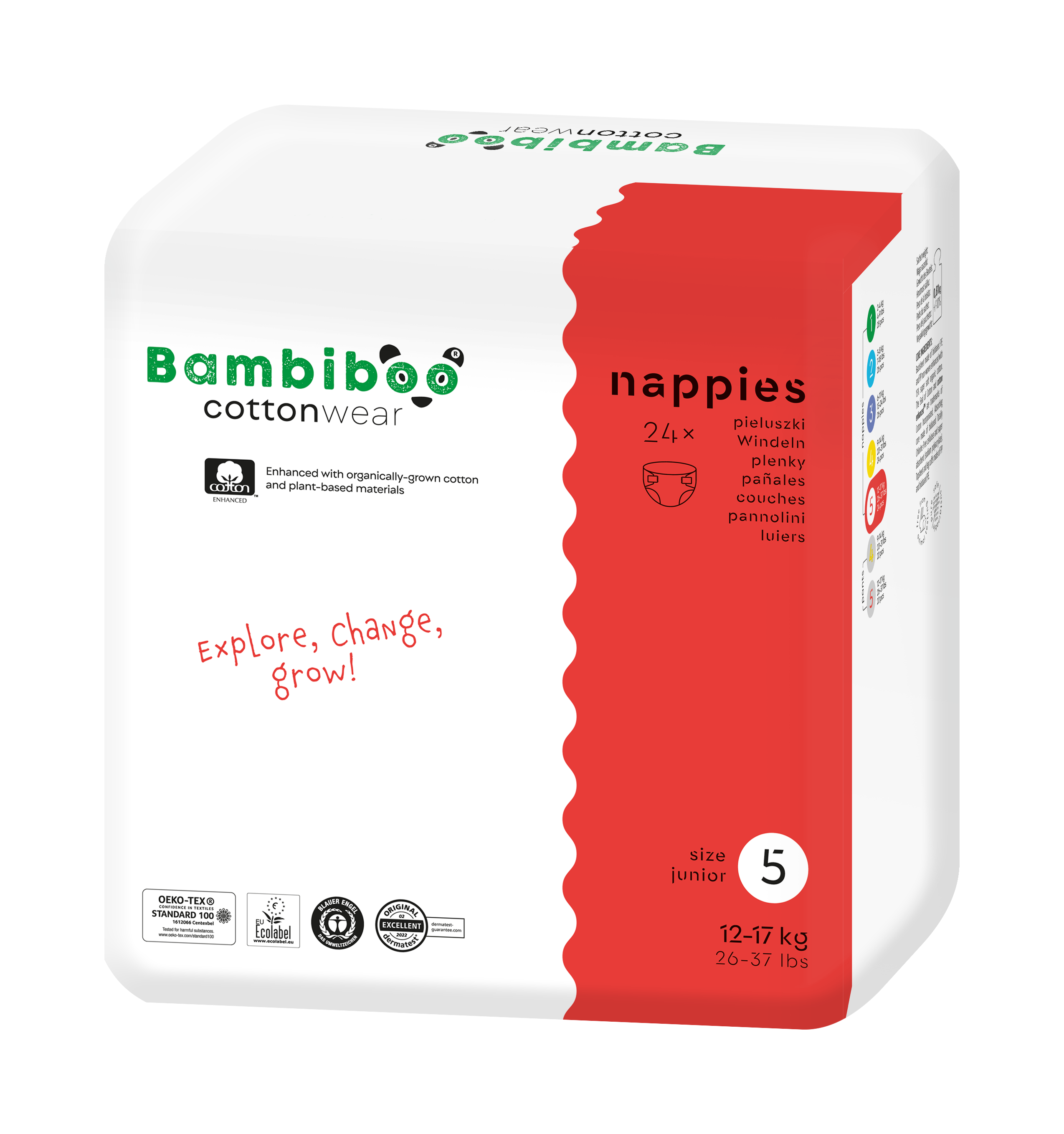 TAGLIA 5: PANNOLINI ECOLOGICI 12/26 KG