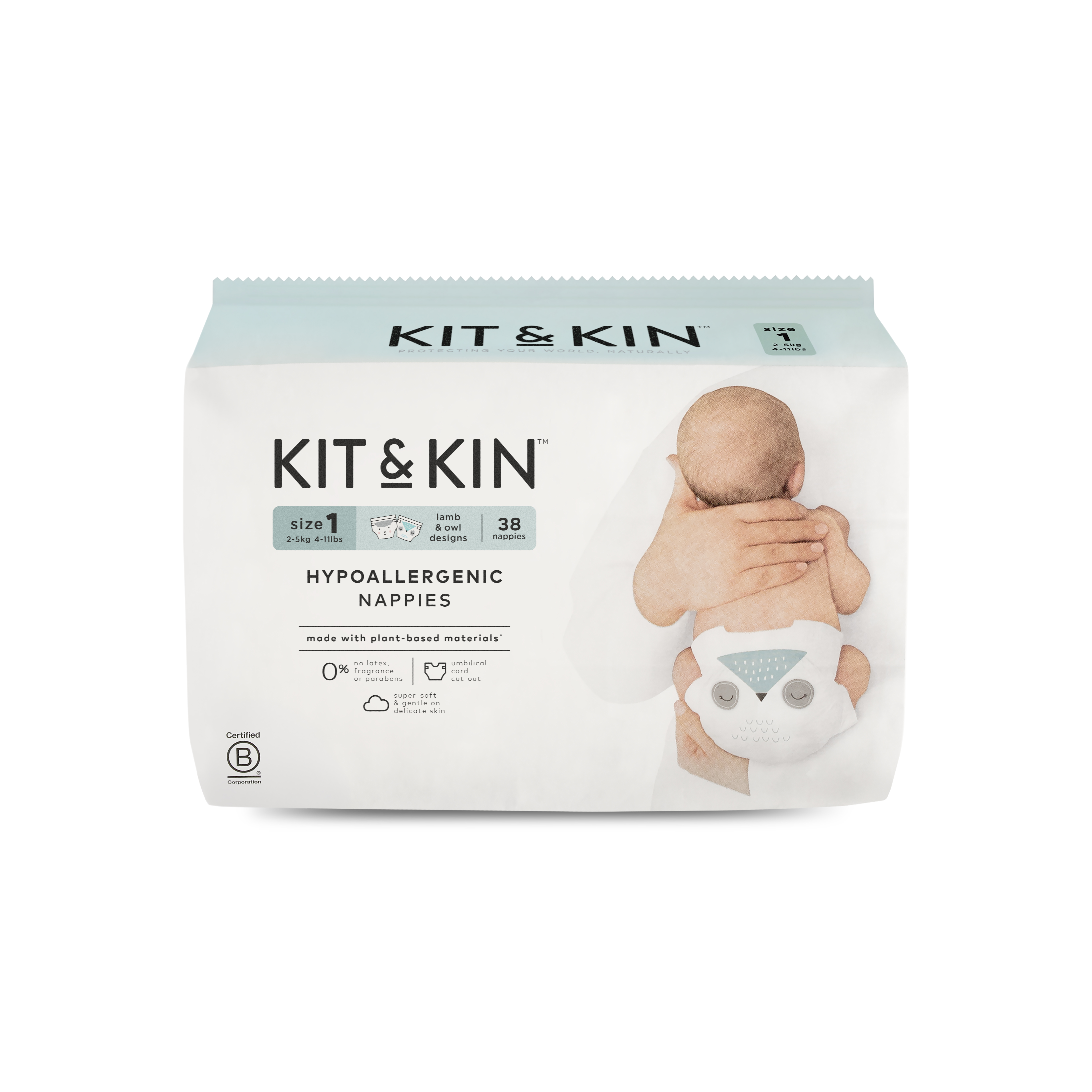 TAGLIA 1: PANNOLINI ECOLOGICI 2/5 KG