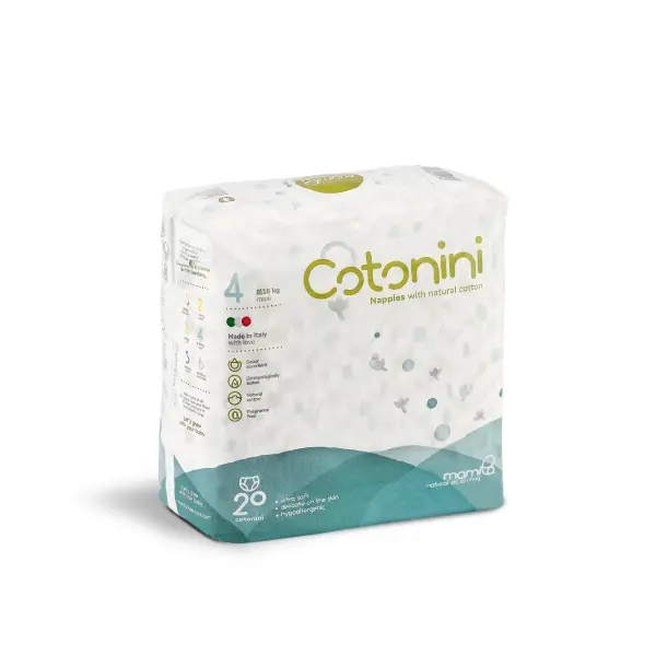 TAGLIA 4: PANNOLINI ECOLOGICI 8/13 KG TAGLIA 4: PANNOLINI ECOLOGICI 8/13 KG