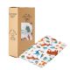 Mussola Swaddle Cotone Biologico 120x120 cm Animali della Foresta Happy Bear