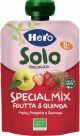 Pack 6X Frutta Frullata 100% Bio Special Mix Mela, Fragola e Quinoa 100 gr Hero Bio