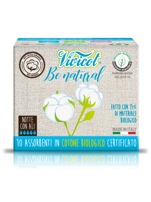 Assorbenti Notte con Ali 10 pz Be Natural Vivicot