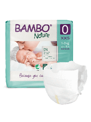 pannolino bambo nature prematuro taglia 0 1/3 kg