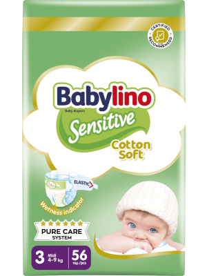 pannolini Babylino sensitive cotton soft tg 3 4/9 kg