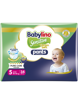 Pannolini taglia 4+ Babylino Sensitive - Da 10 a 15 kg