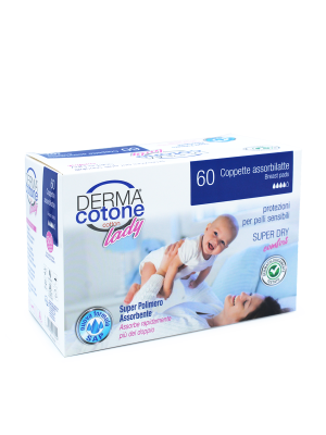 Coppette Assorbilatte Usa e Getta 60 pz Dermacotone 