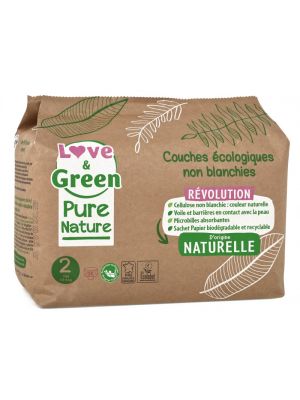 pannolino ecologico pure nature love&green taglia 2 3/6 kg