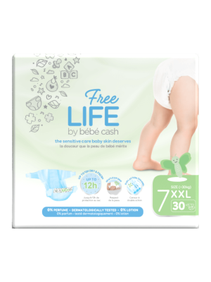pannolini freelife bebè cash taglia 7 xXlarge grande formato 