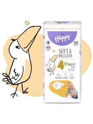 Pannolini Taglia 4+ Notte 9/15 Kg Happy