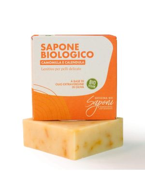 Sapone Biologico Camomilla e Calendula Mani, Viso e Corpo Officina dei Saponi