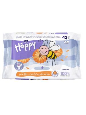 Salvette Carta Igienica Umida Con Calendula 42 pz Happy
