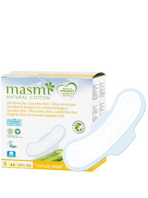 Assorbenti Giorno con Ali 100% Cotone 10 pz Masmi
