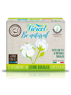 Assorbenti Giorno con Ali 12 pz Be Natural Vivicot