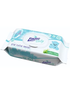 Salviette Detergenti Aloe 80 pz Linteo
