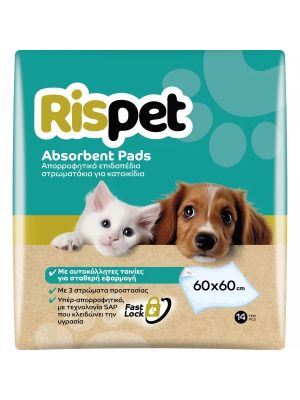 Tappetini Igienici Cane Gatto 14 pz 60x60 cm Rispet