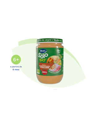 Omogeneizzato Zucca, Fagioli Bianchi e Vitellone 190 gr Hero Bio