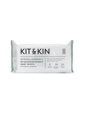 Salviette Biodegradabili all'Acqua 60 pz Kit&Kin