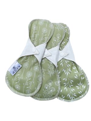 Assorbenti Lavabili Set 3 pz in Bambù Verde Blumchen