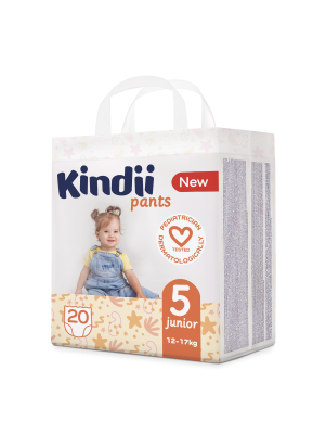Pannolini Mutandina Taglia 5 Junior 12/17 Kg Kindii