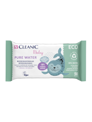 Salviette Biodegradabili all' Acqua Pura Cleanic Baby
