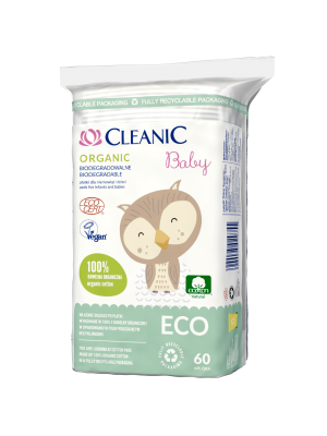 Quadrotti Cotone 60 pz Cleanic Baby