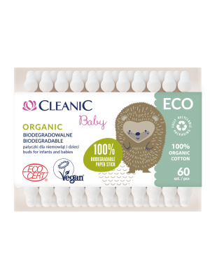 Cotton Fioc in Carta Protezione Timpano 60 pz Cleanic Baby