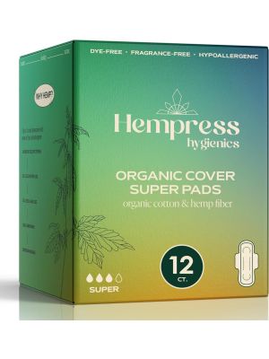 Assorbenti Notte con Ali in Canapa 12 pz Hempress Cleanic