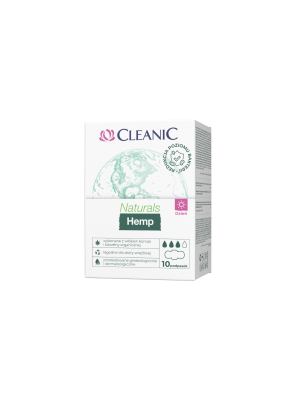 Assorbenti Giorno con Ali in Canapa 10 pz Naturals Hemp Cleanic