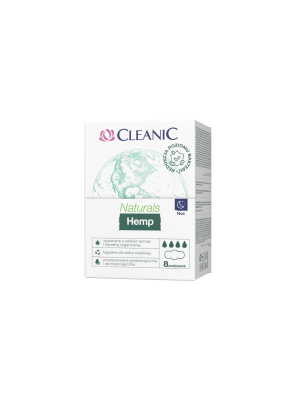 Assorbenti Notte con Ali in Canapa 10 pz Naturals Hemp Cleanic