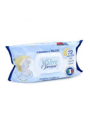 Salviette Baby Venere Talco 72 pz Dermacotone