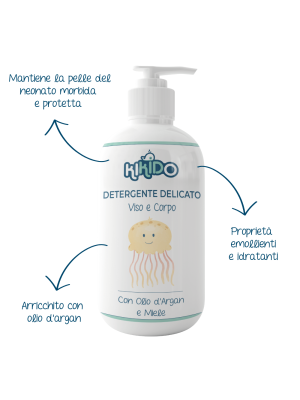 Detergente Delicato Viso e Corpo Baby 500 ml Kikido