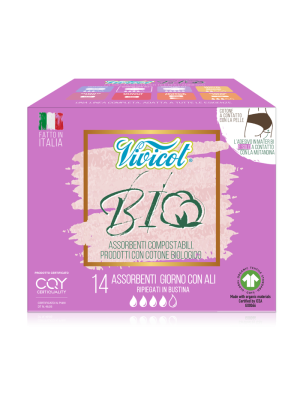 vivicot bio assorbenti giorno con ali