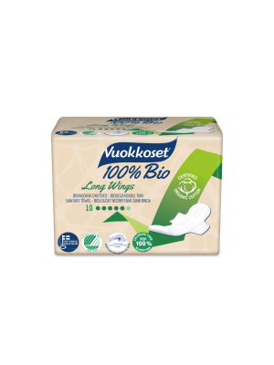 assorbenti femminili ecologici long 100% bio