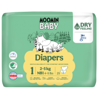 Pannolini Taglia 1 Newborn 2/5 Kg Moomin Baby