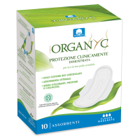 Assorbenti Giorno con Ali in 100% Cotone 10 pz Organyc