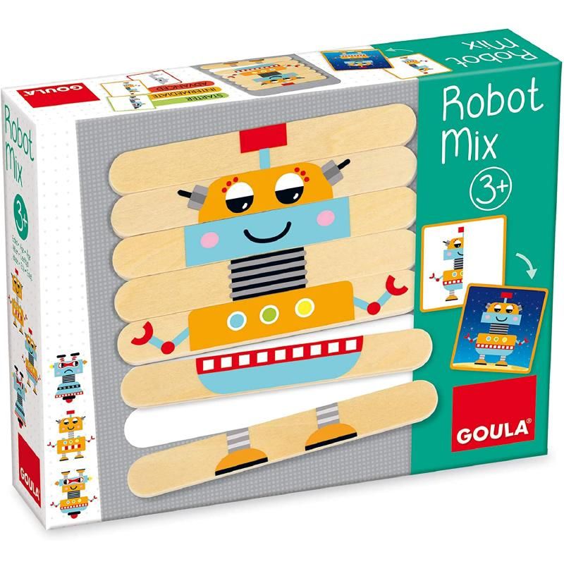Goula Robot Mix gioco prescolare per bambini impara colori +3 anni