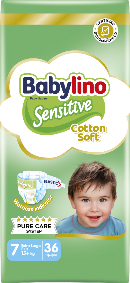 Babylino Sensitive Pannolini Junior Plus Taglia 5+ 13-27 Kg 2-17 Kg 16