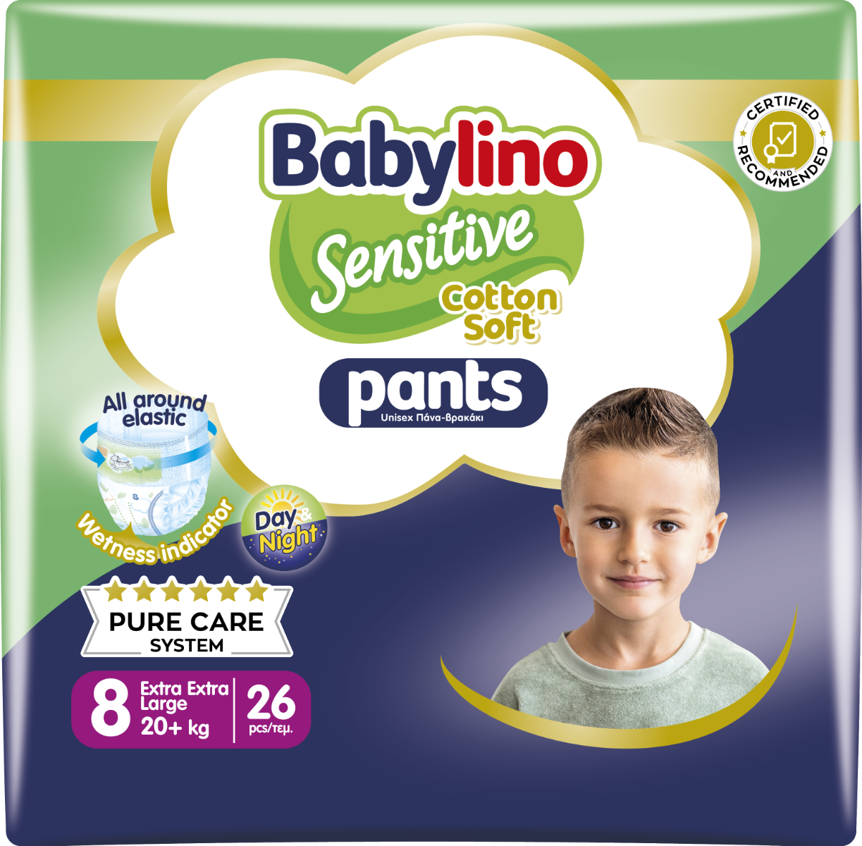 Pannolini Mutandina Taglia 8 XXL Plus 20 Kg Babylino