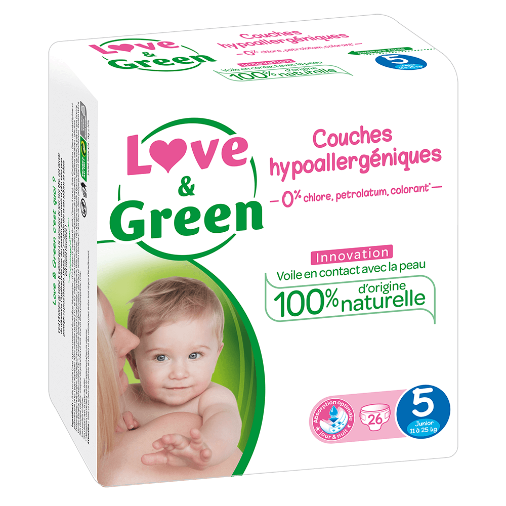 pannolino love&green taglia 5 maxi plus