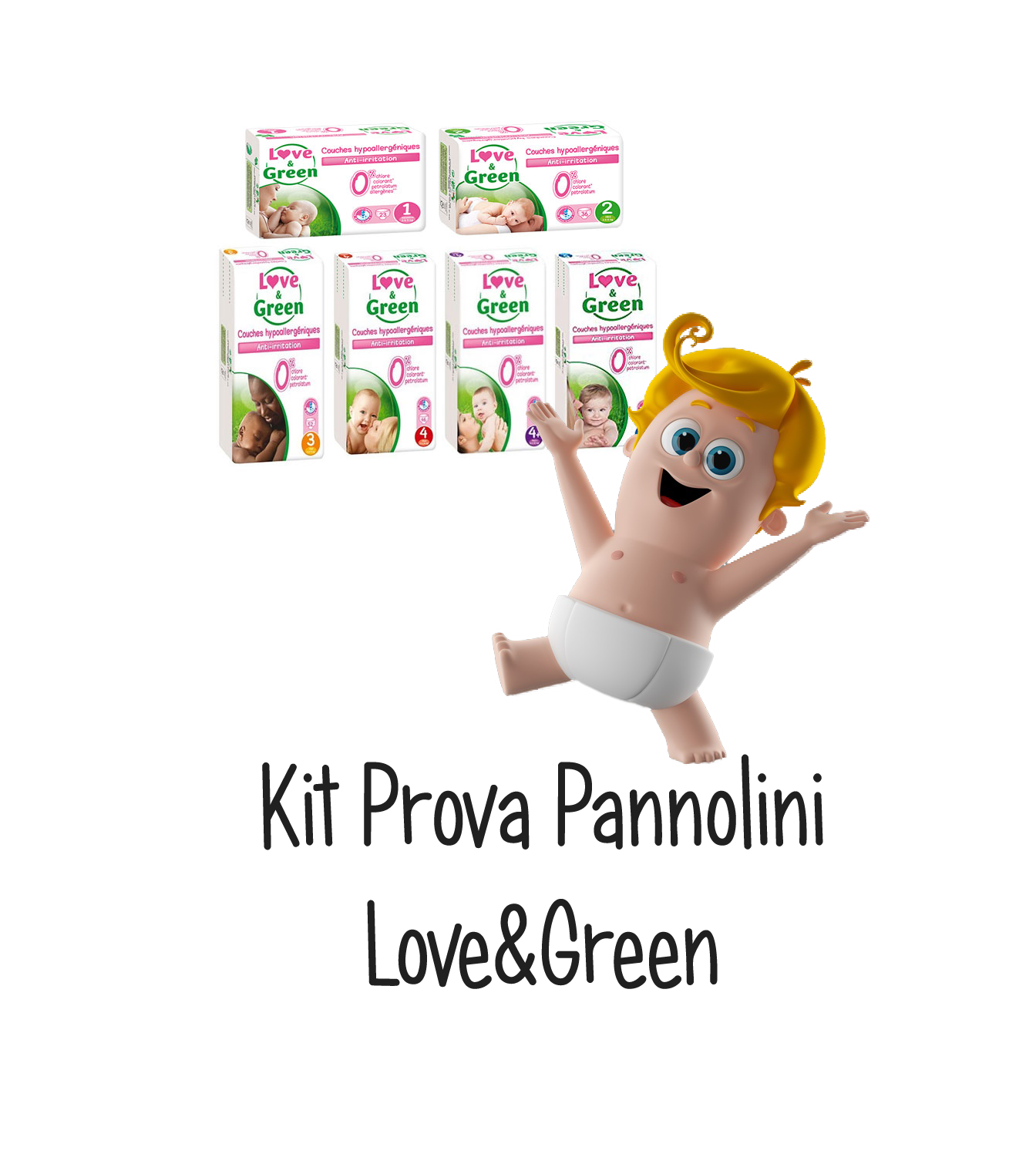 kit prova pannolini love&green