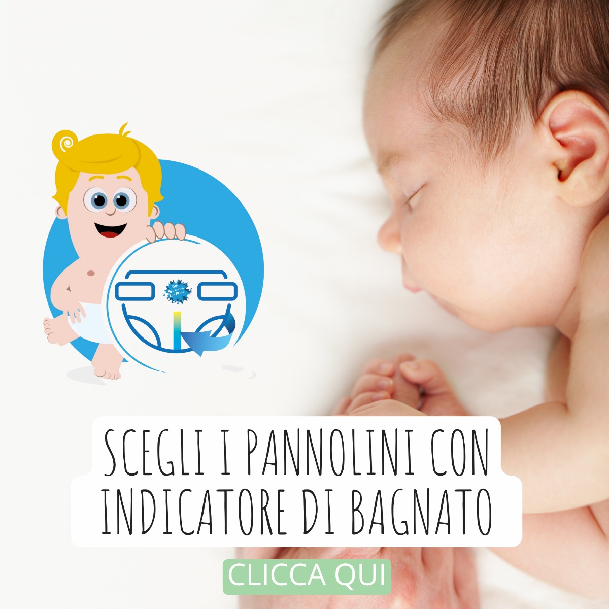 scegli i pannolini con indicatore di bagnato