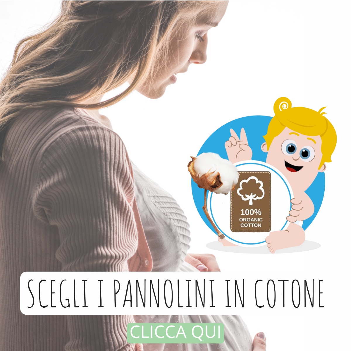 scegli i pannolini in cotone