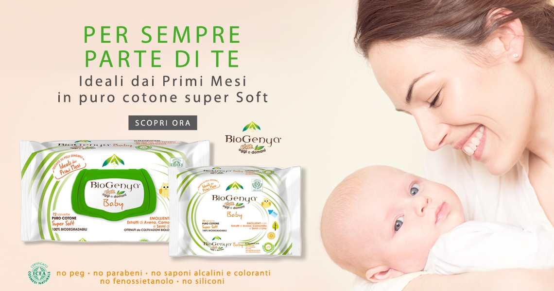 salviette baby biogenya biodegradabili