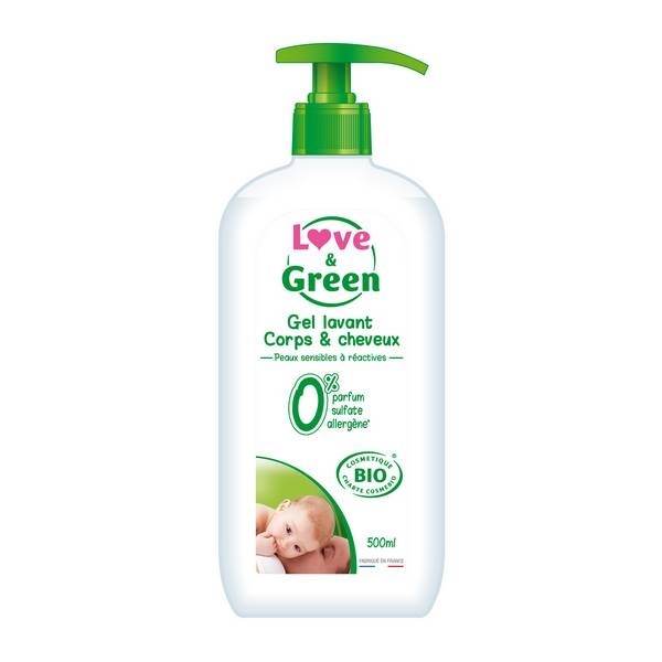 gel corpo capelli detergente love&green